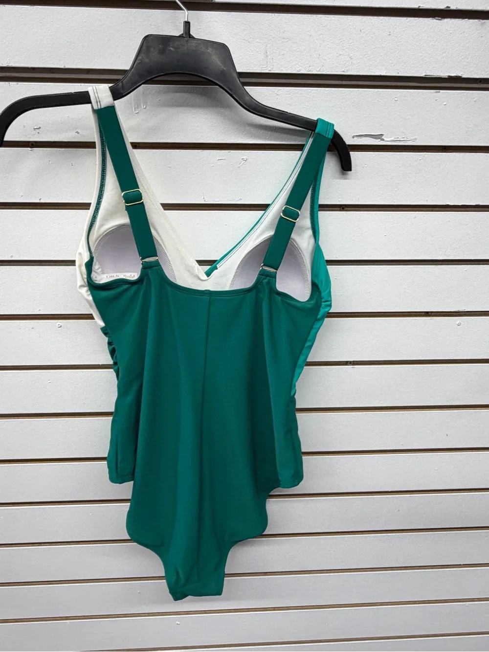 Shade & Shore One Shoulder Color Block One Piece Swimsuit NWT Medium